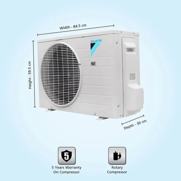 Daikin FTE60UV16U 1.8 Ton 1 Star Split AC Copper Condenser - Image 4