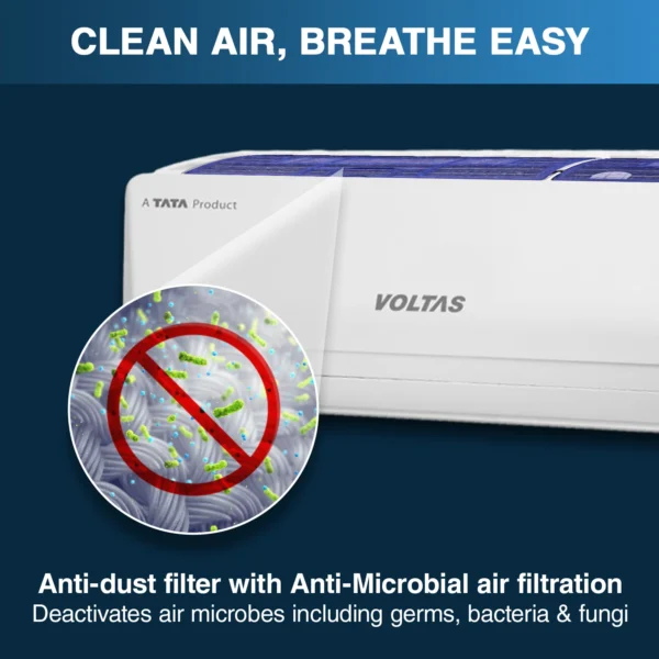 Voltas SmartAir Inverter AC, 1.5 Ton, 5 star - 185V Vertis Emerald - Image 5