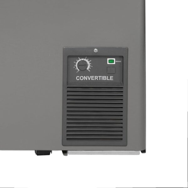 Voltas 295 Litres, 4 star Convertible Double Chest Freezer With Roller Wheels (CVF320DA4-P-PL, Grey) - Image 3