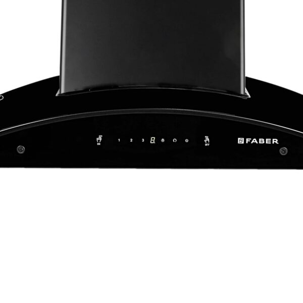 Faber90cm 6 way Silent Suction,1250m3/hr, Autoclean Chimney, 12Yr Warranty on Motor(2Yr Comprehensive) Autoclean Alarm(HOOD EVEREST 3D IN HC SC FL LG 90, Filterless, Touch&Gesture Control, Light Grey) - Image 7