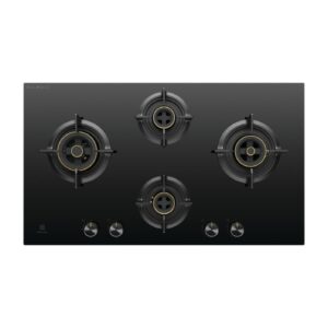 Electrolux 4 Burner Auto Ignition Glass Top 90cm Built-in Gas Hob, UltimateTaste 300, Black, EHG9430BCD