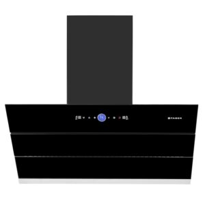 Faber 90 cm 1500 m³/hr Wall Mounted Kitchen Chimney (HOOD COMET BLDC FL HC BK 90, Filterless technology, Touch & Gesture With Remote Control, Black)