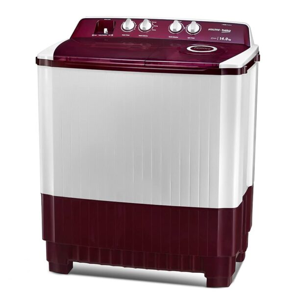 Voltas Beko WTT140ABRT 14 kg Semi Automatic Washing Machine (Burgandy) - Image 3