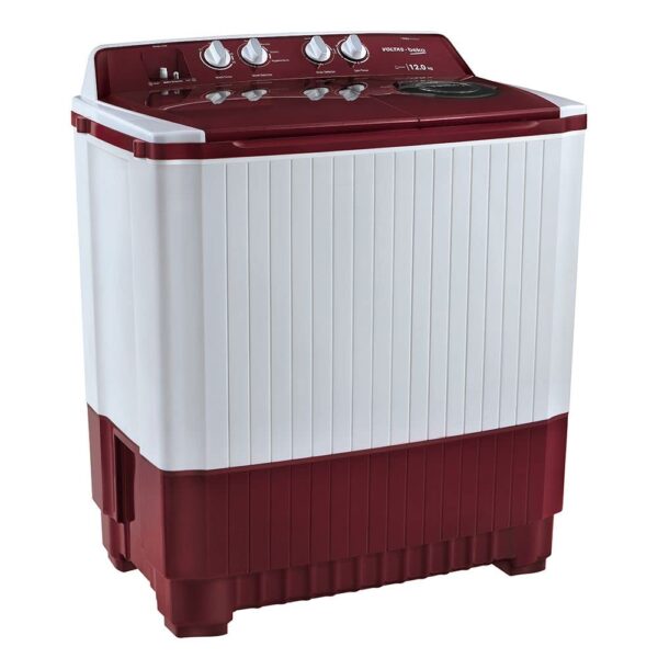 Voltas Beko 12 kg Semi Automatic Washing Machine (Burgundy) WTT120ABRT - Image 7