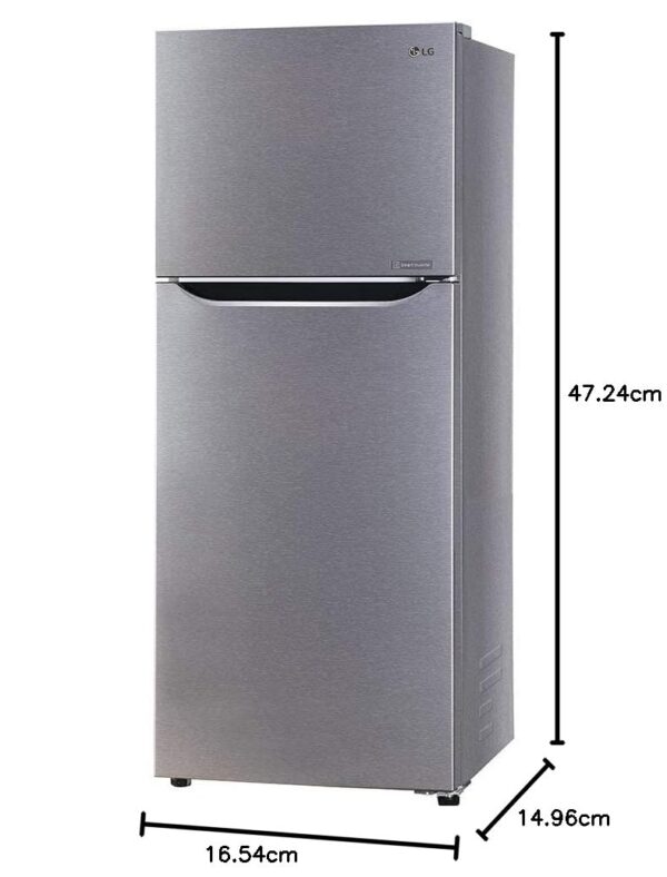 LG 260 L With Inverter Frost Free Refrigerator Freezer On Top, Dazzle Steel (Gl-N292Bdsy) - Image 9