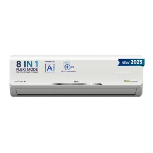 IFB 2025 Model Silver Star Series 1.5 Ton 3 Star Split AC with HD Compressor, AI, Dual Gold Fin, Nano Tek Coating & 8-in-1 Flexi Mode – White (CI173SS22RGM1, Copper Condenser)