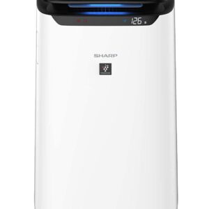 SHARP Room Air Purifier Fp-J60M-W With High Density Plasmacluster Ion Technology, Haze Mode, Sleep Mode And Anti-Pollen Mode | Coverage Area: Upto 550 Ft², White