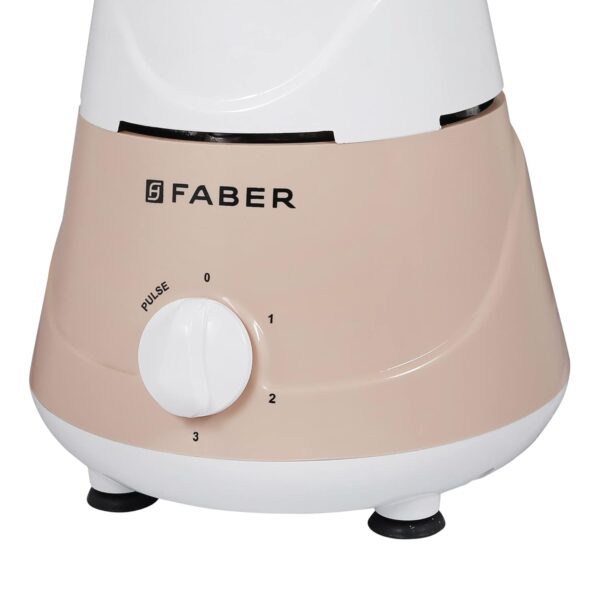 Faber Marvel 500W Blender Mixer Grinder, || Low-Noise, up to 18000 RPM Speed || 1 Year Comprehensive Warranty (FMG Marvel 500W 3J PW) Peach White - Image 3