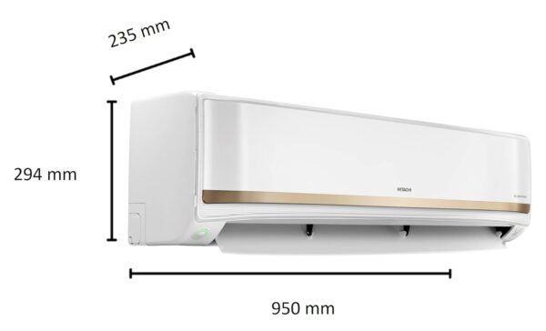 Hitachi 2 Ton Class 3 Star ice Clean Xpandable Plus Inverter Split AC (100% Copper, Dust Filter, iZen 3400FXL, R32-RAS.G322PCAISF, Dual Gold) - Image 3