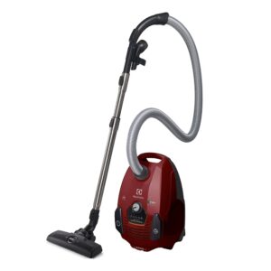 Electrolux Silent Performer Canister Vacuum Cleaner for Home, 2000 W, Combination Crevice Dust Pro Nozzle, 16A Plug, Power Pro System, Ergo Shock Bumper Technology, Chilli Red, ZSP2320T