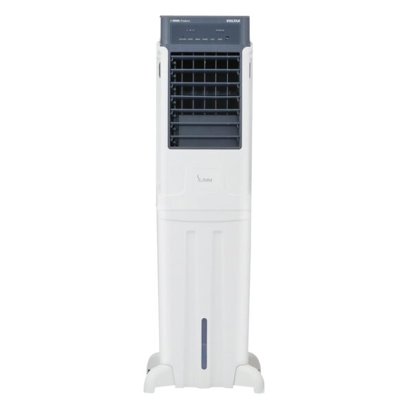 Voltas Slimm 35T Tower Air Cooler for Home, Honey Comb Cooling Pads with 3 Speed Control Functions, 35 Litres, White