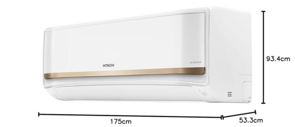 Hitachi 2 Ton Class 3 Star ice Clean Xpandable Plus Inverter Split AC (100% Copper, Dust Filter, iZen 3400FXL, R32-RAS.G322PCAISF, Dual Gold) - Image 4