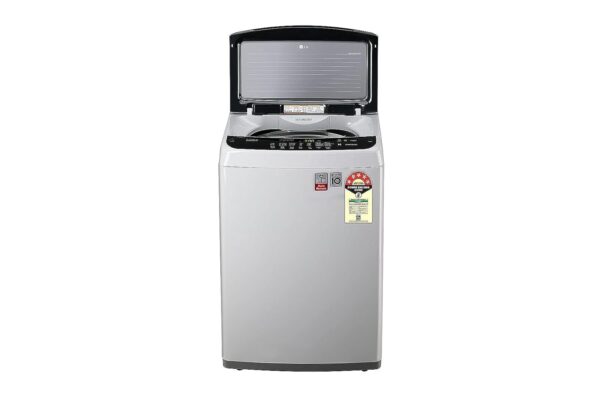 LG 7 kg 5 Star Smart Inverter Technology Fully Automatic Top Load Washing Machine (T70SPSF1ZA, Silver) - Image 2