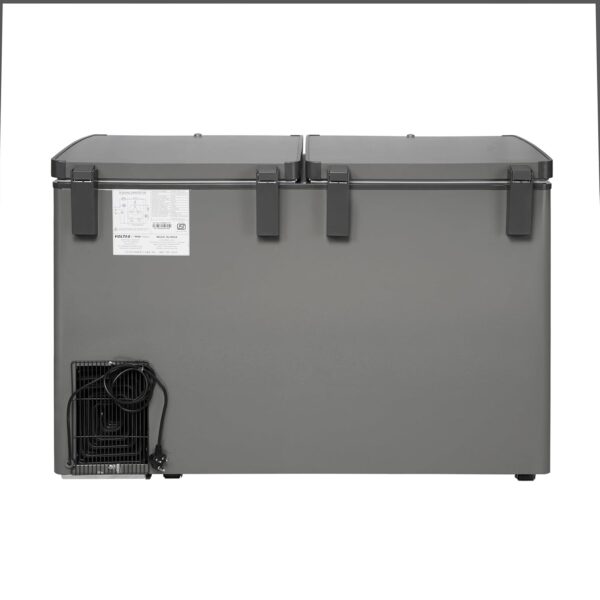 Voltas 295 Litres, 4 star Convertible Double Chest Freezer With Roller Wheels (CVF320DA4-P-PL, Grey)
