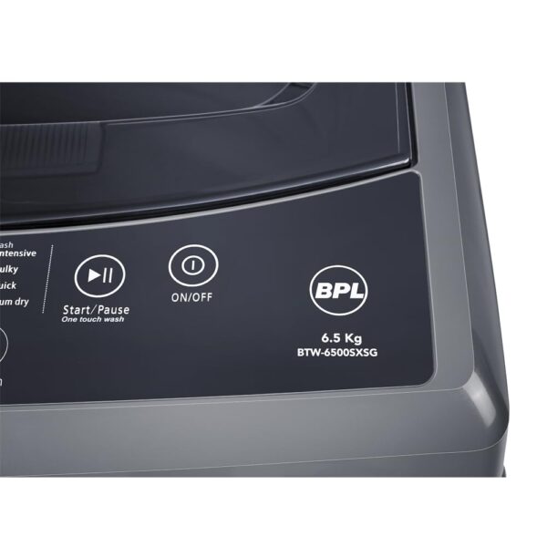 BPL 6.5 Kg Top Loading Fully Automatic Washing Machine with Amby Dry Tech, Trisafe protection (BTW-6500SXSG)(491959035) - Image 3