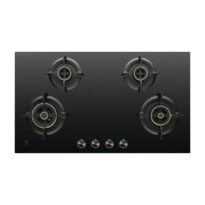 Electrolux 4 Burner Auto Ignition Glass Top 90cm Built-in Gas Hob, UltimateTaste 300, Black, EHG9430BCI