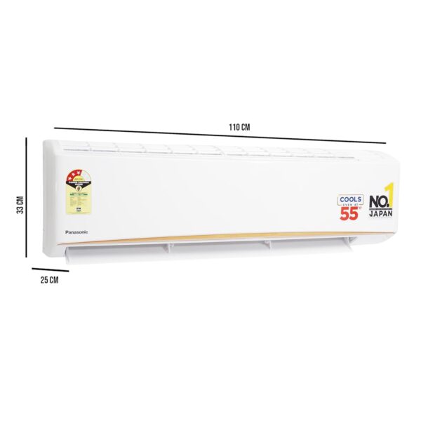 Panasonic 2 Ton 3 Star Copper Split AC (2025 Model) – Efficient Cooling, Advanced Technology,100% copper, Fixed speed, CS/CU-KN24BKY, White" - Image 2