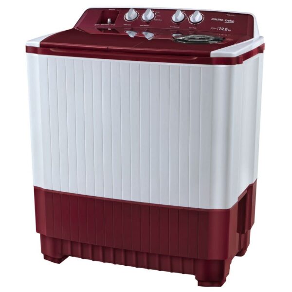 Voltas Beko 12 kg Semi Automatic Washing Machine (Burgundy) WTT120ABRT - Image 3