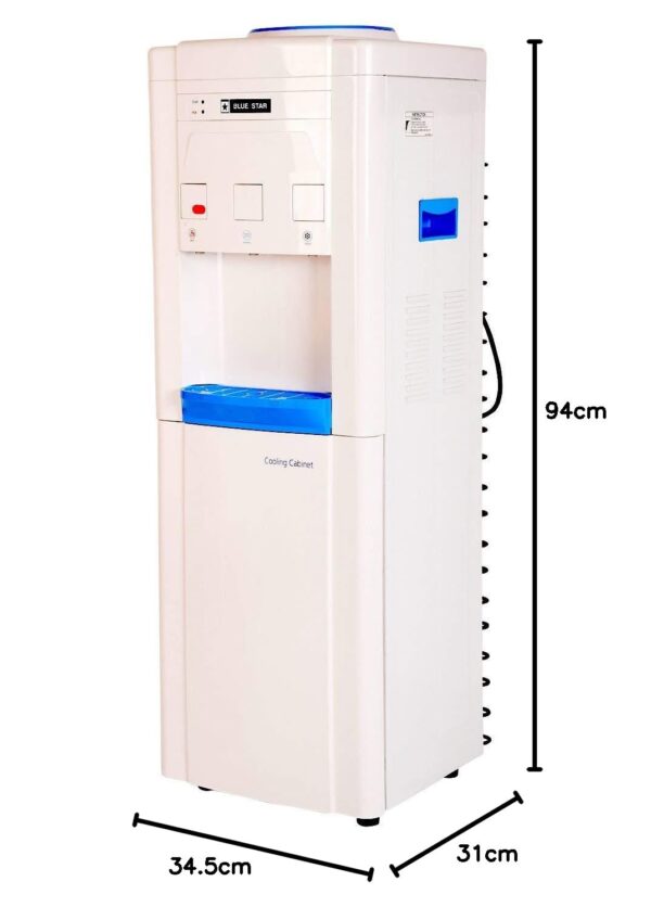 Bluestar Hot & Cold Normal Cooling Cabinet Water Dispenser, Bwd3Fmrga, White, 14 liter - Image 3