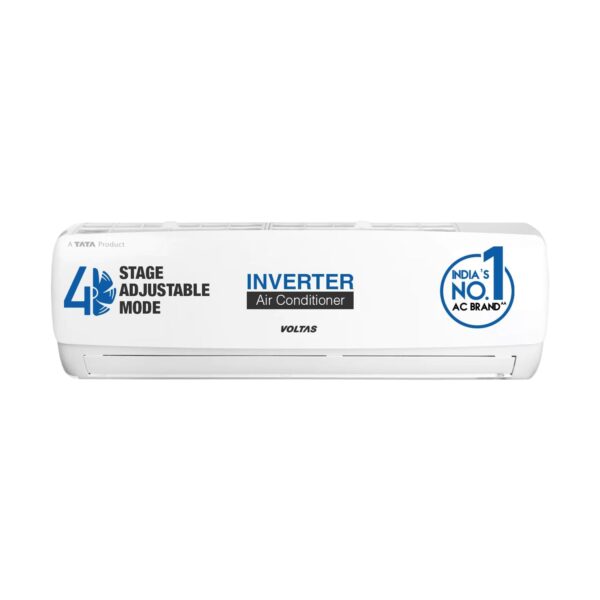 Voltas 1 Ton 3 Star Adjustable Inverter Split AC(Copper, 123V Vectra Elegant, 4-in-1 Adjustable Mode, White)