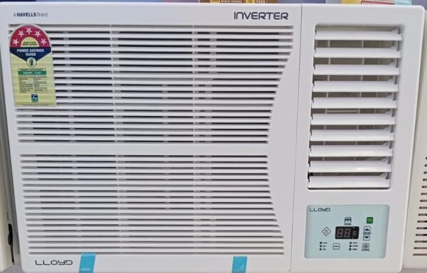 Lloyd 1.5 Ton 5 Star Inverter Window AC (Copper, Clean Air Filter, 2025 Model, GLW18I5FWPGA, White)