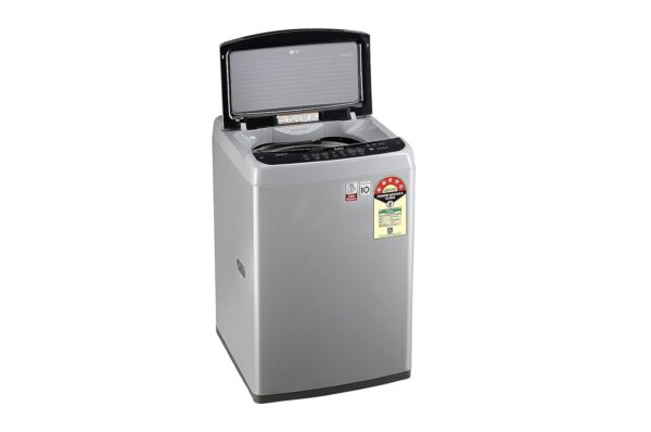 LG 7 kg 5 Star Smart Inverter Technology Fully Automatic Top Load Washing Machine (T70SPSF1ZA, Silver) - Image 4