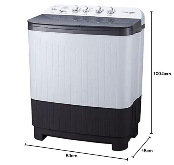 Voltas Beko 8.5 kg 5 Star Semi-Automatic Top Load Washing Machine (Special Pulsator Technology, WTT85DGRG, Grey) - Image 5