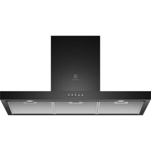 Electrolux 90cm T-Box Chimney for up to 210 sqft Kitchen, UltimateTaste 500, Black, ECT9623B
