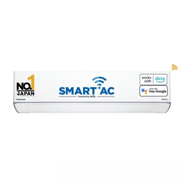 Panasonic 1.5 Ton 5 Star Wi-Fi Inverter Smart Split AC (Copper Condenser, 7 in 1 Convertible with True AI Mode, 4 Way Swing, PM 0.1 Air Purification Filter, CS/CU-VU18AKYF, White)