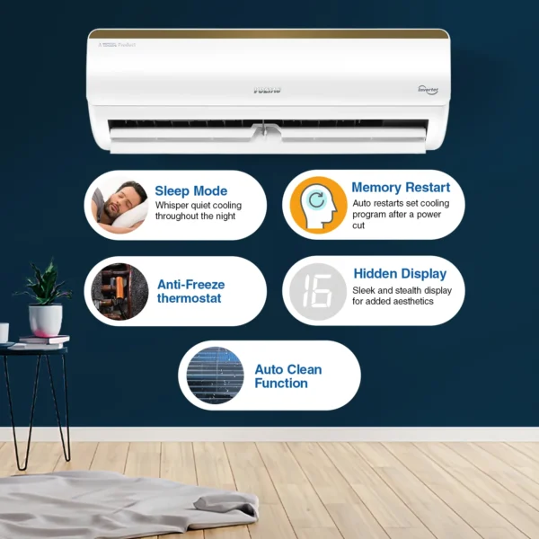 Voltas SmartAir Inverter AC, 1.5 Ton, 3 star - 183V Vertis Smart Elite Gold With IoT - Image 6