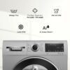 Bosch 10kg 5 Star Anti Stain & AI Active Water Plus Fully Automatic Front Load Washing Machine with Built in Heater (WGA252ZSIN, Pretreatment, Iron Steam Assist & Allergy Plus, Silver) - Image 2
