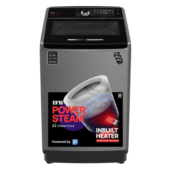 IFB 11 Kg 5 Star with DeepClean® Technology, AI Powered, Fully Automatic Top Load Washing Machine (2025 Model, TL111IN3S, PowerSteam®, Inbuilt Heater, Aqua Energie, Inox)