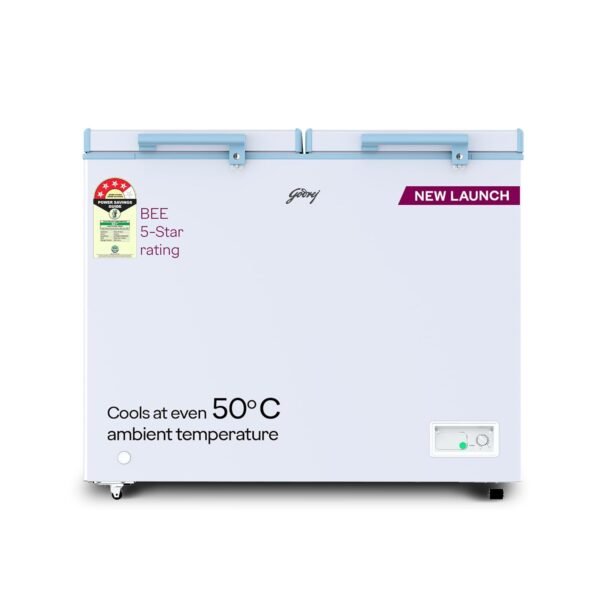 Godrej 302 L Double Door Convertible Deep Freezer (DH ESNCH 325D 2HCNP RW, White)