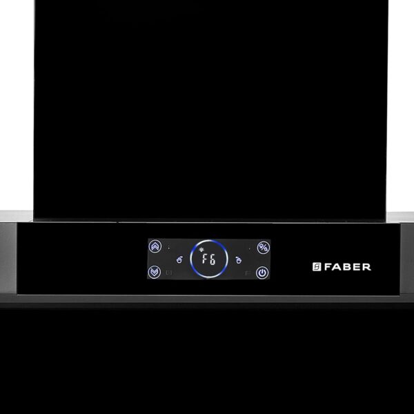 Faber 75 cm 1500 m³/hr angular Kitchen Chimney (HOOD COSMIC FL HC BK 75, Filterless technology, Touch Control, Black) - Image 9