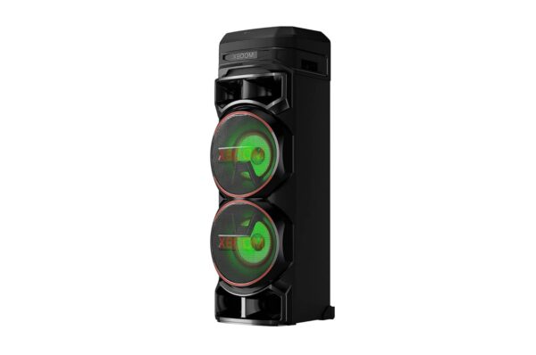 LG XBOOM RNC9 Party Speaker, Multi Color Lighting, Karaoke Feature, 1 Mic + 1 Guitar Input, Wireless Party Link, USB, Bluetooth Connection, XBOOM App - Image 8