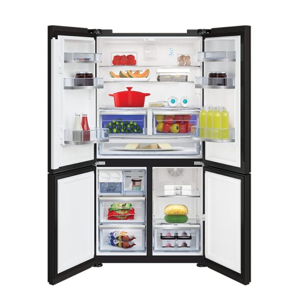 Voltas Beko 626 L Frost Free Side-by-Side Inverter Refrigerator (RSB64GF, Glass Black) - Image 4
