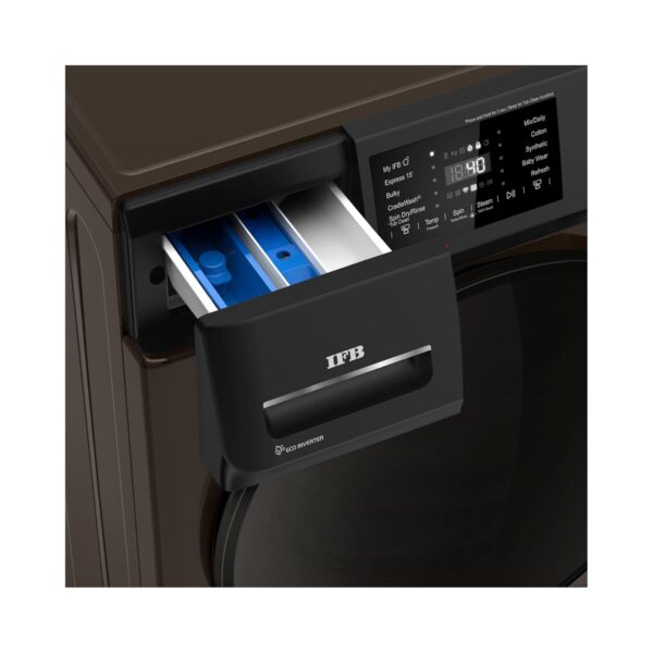 IFB 8 Kg 5 Star Powered by AI with 9 Swirl Wash, Fully Automatic Front Load Washing Machine (Senator MBN 8014, Steam Refresh Program with Eco Inverter, Mocha, 2024) - Image 6