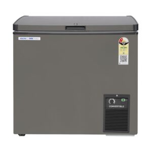 VOLTAS 205 L Single Door White and Grey Hard Top Deep Freezer, CVF205 SA2-P-PL