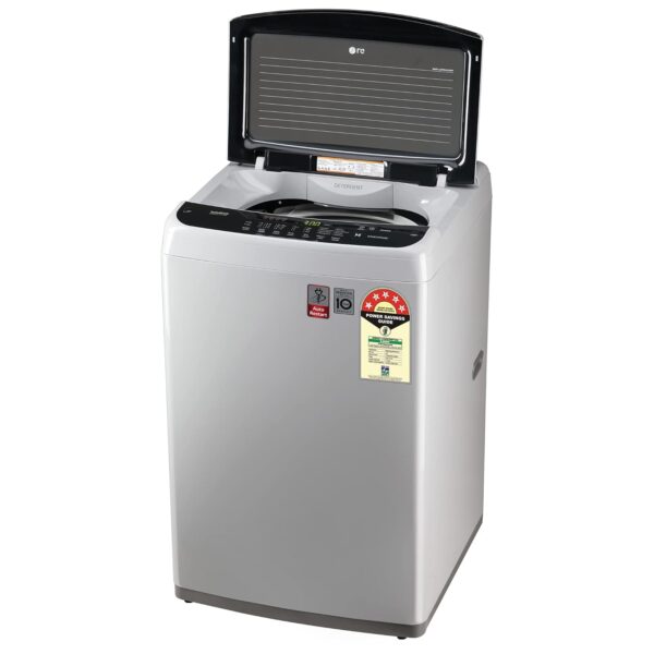 LG 7.5 Kg 5 Star Smart Inverter Fully-Automatic Top Load Washing Machine (T75SPSF1Z, Middle Free Silver, TurboDrum | Smart Closing Door) - Image 3