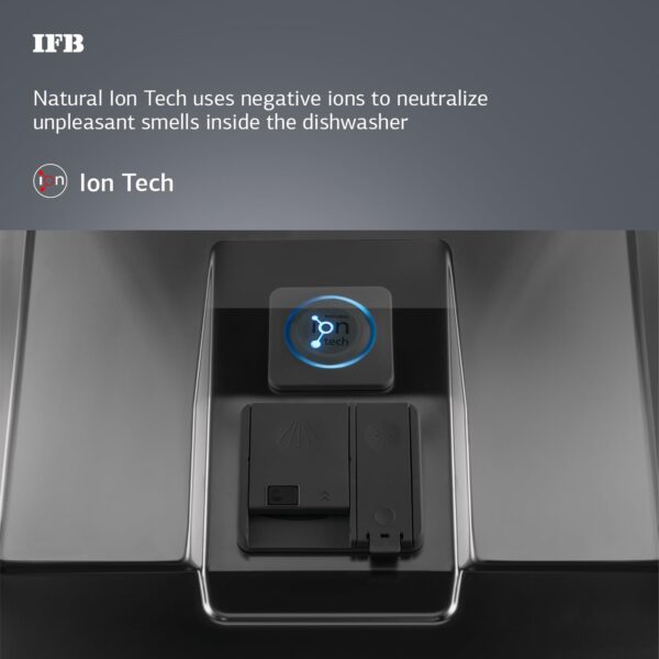 IFB 16 Place Settings with DeepClean® Technology Powered by AI Freestanding Dishwasher (Neptune SX16, Pearl Grey, Auto Door Open for Effective Drying, Interior LED Lighting) - Image 2