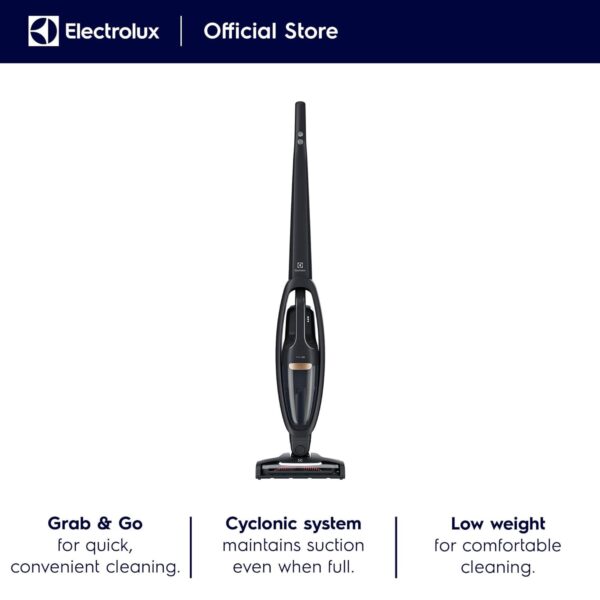 Electrolux Cordless Vacuum Cleaner for Home, Easy-to-use, Ergonomic and Effective 2-in-1 Cordless Stick Vacuum Cleaner, WQ61-1EGG - Image 2