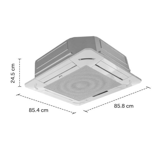 Godrej 2 Ton 3 Star, 360° Cooling, Fixed Speed Cassette AC (Copper, 2025 Model, AC 2.0T CFC 24FTC3 4YA, White) - Image 2