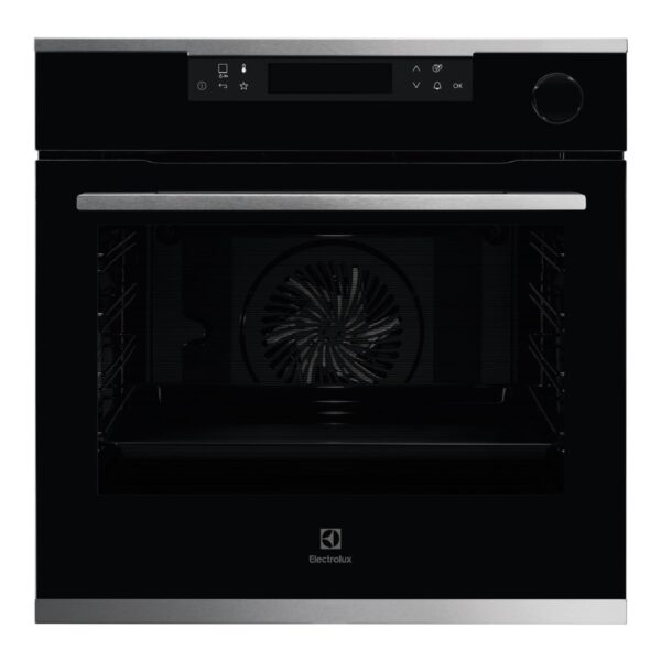 Electrolux 72L 60cm Built-In Oven with 19 Functions, UltimateTaste 700, Glass, Black, KOCBP21XA