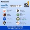Panasonic EU 7 in 1 Convertible 1.5 Ton 5 Star Inverter Split Smart AC (100% Copper Condenser, CS/CU-EU18BKY5XFM), 55°Tested, PM0.1 Filter, Ag Clean, 4Way Swing, High CFM & Eco tough Outdoor - Image 6