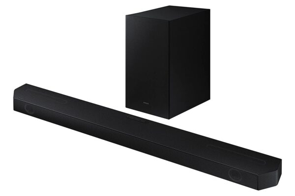 Samsung Q-Symphony Soundbar (HW-Q600C/XL), USB, Bluetooth with 3.1.2 Channel, Wireless Subwoofer, and 2 Up-Firing Speakers, Dolby Atmos Music (Black) - Image 7