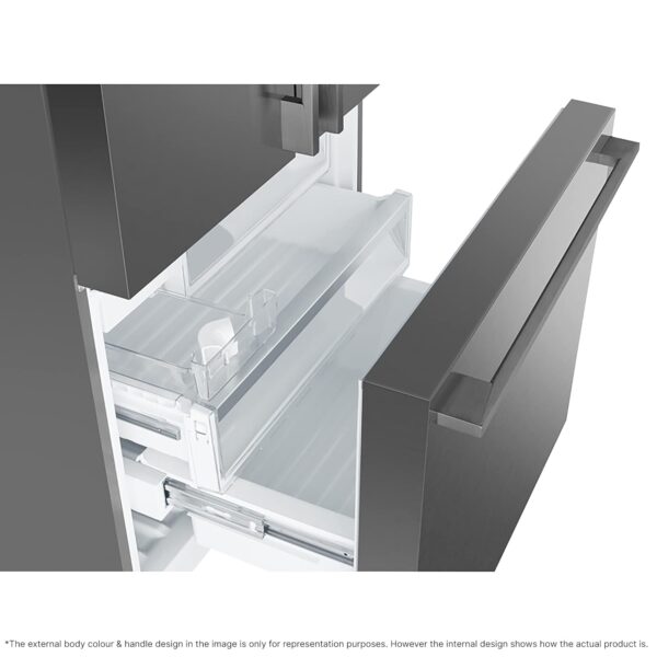 Electrolux 524L Frost Free Inverter French Door Refrigerator, TasteLockAuto Technology, Auto Ice & Even Temp Function, Arctic Silver Steel, UltimateTaste 700, EHE5224C-A - Image 3