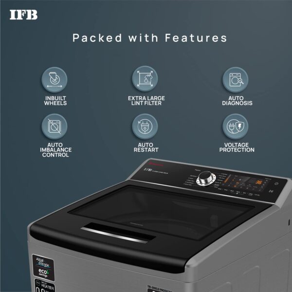 IFB 11.0 Kg 5 Star Top Load Washing Machine Aqua Conserve (TL-SIBS 11.0KG AQUA, Inox, Power Dual Steam, Inbuilt Heater) - Image 2