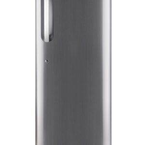 LG 224 L 5 Star Inverter Direct-Cool Single Door Refrigerator (GL-D241APZU, Shiny Steel, Base stand with drawer)