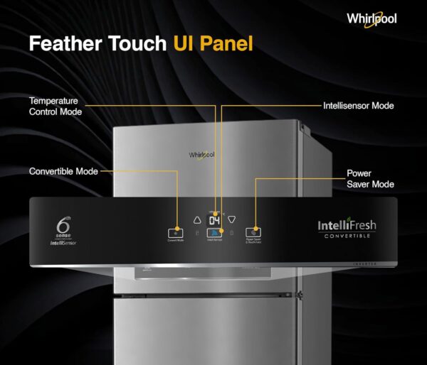 Whirlpool 431 L 2 Star IntelliFresh Convertible Inverter Frost Free Double Door Refrigerator (IF INV CNV 480 ALPHA STEEL-Z, 2S) - Image 5