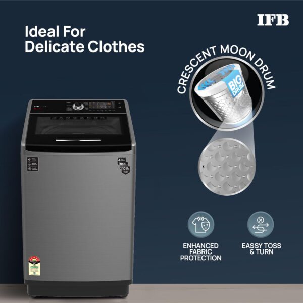 IFB 11 Kg 5 Star with DeepClean® Technology, AI Powered, Fully Automatic Top Load Washing Machine (2025 Model, TL111IN3S, PowerSteam®, Inbuilt Heater, Aqua Energie, Inox) - Image 4